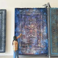 فرش ساوین کاشان دل‌های ورساچی به روز ۱۲ متری|فرش|شیراز, ریشمک|دیوار