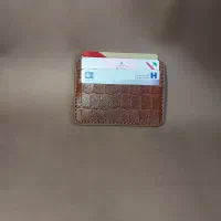 کیف کارت چرم طبیعی مناسب برای آقایان و بانوان
