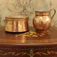 دیگچه و پارچ مسی