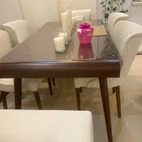 مبل راحتی ۸ نفره همراه میز ناهار خوری ۶ نفره|مبلمان خانگی و میز عسلی|تهران, شهرک چیتگر|دیوار