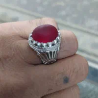 انگشتر نقره یاقوت اصل