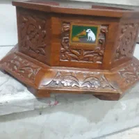 جعبه ۸ گوش گرامافن قدیمی هیس مستر ویسجعبه خالی