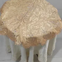 میز خاطره پایه فلزی  با رومیزی ساتن|مبلمان خانگی و میز عسلی|پرند, فاز ۴|دیوار