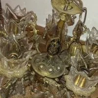 یک جفت لوستر برنزی قدیمی|لوستر و چراغ آویز|اراک, |دیوار