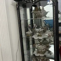 بوفه شیشه ای سه طبقه