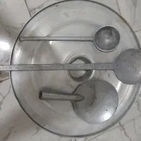 قابلمه بزرگ کفگیرملاقه قدیمی|ظروف پخت‌وپز|قم, دورشهر|دیوار