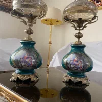 چراغ لاله چینی برنز