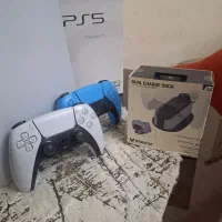 PS5 Standard + دو دسته با پایه شارژر|کنسول، بازی ویدئویی و آنلاین|تهران, خواجه نظام الملک|دیوار