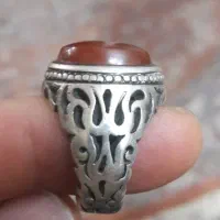 انگشتر عقیق یمن رکاب دست ساز