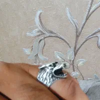 انگشتر نقره گرگ کلکسیونی