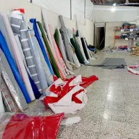 برزنت رنگی سایبان چادر ترانزیت و شید طلق