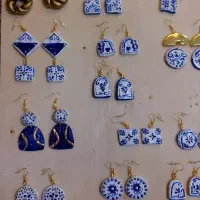 گوشواره  سنتی  زینتی|جواهرات|ری, علایین|دیوار