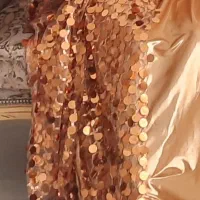 پارچه پولکی طلایی مناسب برای لباس محلی، لباس فارسی