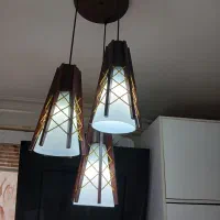 لوستر سه شاخه|لوستر و چراغ آویز|رشت, پاستوریزه|دیوار