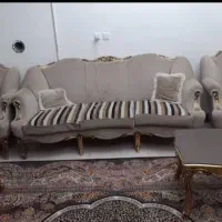 مبلمان ده نفره و میز ناهار خوره هشت نفره سالم|مبلمان خانگی و میز عسلی|فلاورجان, |دیوار