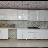 *کابینت های آماده ممبران MDF و هایگلاس/ کد 65434
