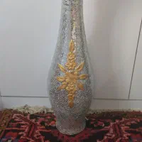 گلدان بزرگ اینه کاری شده