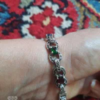دستبند سیاه قلم سنگ اصل
