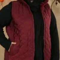 پافر سایز بزرگ رنگ‌ زرشکی