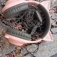 هدفون گیمینگ گربه ای صورتی|لوازم جانبی موبایل و تبلت|ملارد, |دیوار