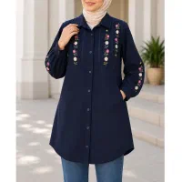 شومیز مانتویی کتان