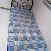 تخت یک نفره فرفورژه با تشک