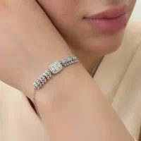 دستبند نقره پارلا روکش طلا کادو تولد سالگرد۰۱۹ شیک|بدلیجات|تبریز, |دیوار