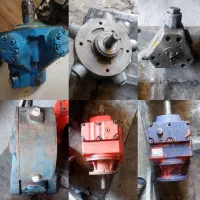 تعدادی پمپ هیدرولیک شعایی و گیربکس
