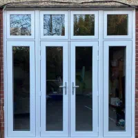 درب ضدسرقت پنجره upvc دوجداره لمینت،فریم لس کدF161|مصالح و تجهیزات ساختمان|چمستان, |دیوار