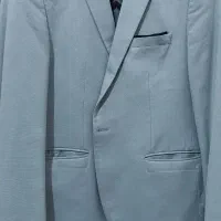 کت و شلوار آبی آسمونی و کت تک طوسی