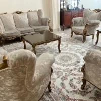 ست مبلمان هفت نفره با جلو مبلی