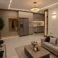 55متر-رو-به-نما-تراورتن-پارکینگ-آسانسور-و-غرق-نور
