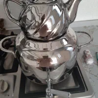 سماور(کتری قوری استیل )|قوری، کتری، قهوه‌ساز دستی|اسدآباد, |دیوار