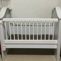 تخت‌کودک ام دی اف گهواره ای حفاظ دار