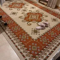 دو عدد گلیم فرش شیش متری به همراه یک عدد جا کفشی