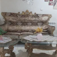 ست هفت نفره همراه با دو میز عسلی