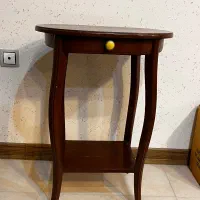 میز تلفن چوبی