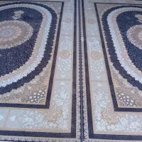 ۲عدد فرش ۹متری ۱۲۰۰شانه طلا کوب