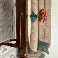 جلو مبلی ۳ تیکه نو پایه چوبی