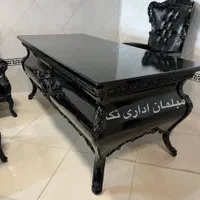 مبلمان کلاسیک اداری٪نیسمت اداری مدل شل مشکی|دفتر کار|چهاردانگه (تهران), |دیوار