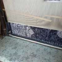 فروش قالی تمام ابریشم نیمه کاره 2.5. 3.5|فرش|مراغه, |دیوار