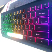 کیبورد گیمینگ تسکو نورپردازی RGB