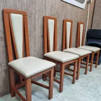 صندلی چوب و چرم باکیفیت