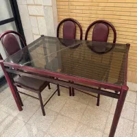 میز و صندلی فلزی ۶ نفره