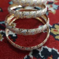 النگو طلا سایز۲ به قیمت تابلو ۴عددو نیم سکه