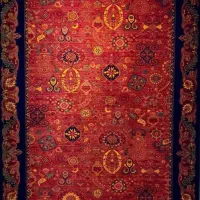 فرش قیطوس راوند کاشان 1500شانه رنگ سبز