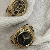 انگشتر بنز و ولوو  استیل