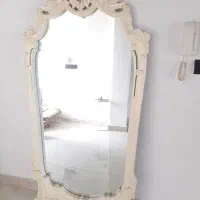 آینه قدی سفید چوب راش نو نو تازه ساخته شده
