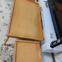 جلو مبلی لبه دار و۲ عدد عسلی لبه دار کار چوب هستش|مبلمان خانگی و میز عسلی|صفادشت, |دیوار
