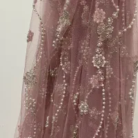 پارچه کار شده صورتی|لباس|سقز, |دیوار